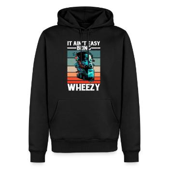 Ce n’est pas facile d’être Wheezy 21 - Sweat à capuche Premium bio Homme - noir - Devant - Nico (187cm)
