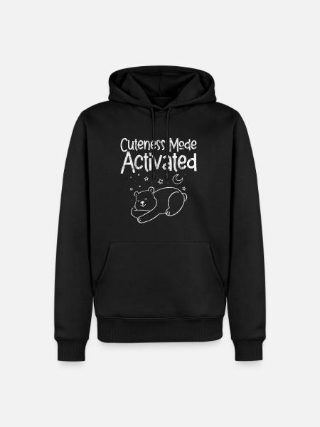Mode mignon activé 3 - Sweat à capuche Premium bio Homme - noir
