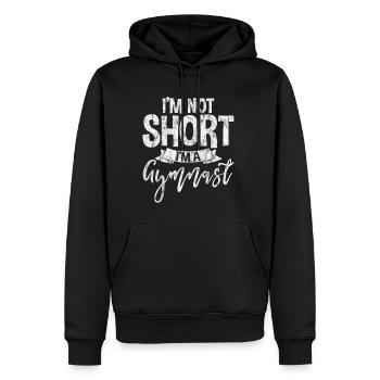 I'm Not Short, I'm A Gymnast 3 - Männer Premium Bio Hoodie - Schwarz - Vorne - Nico (187cm)