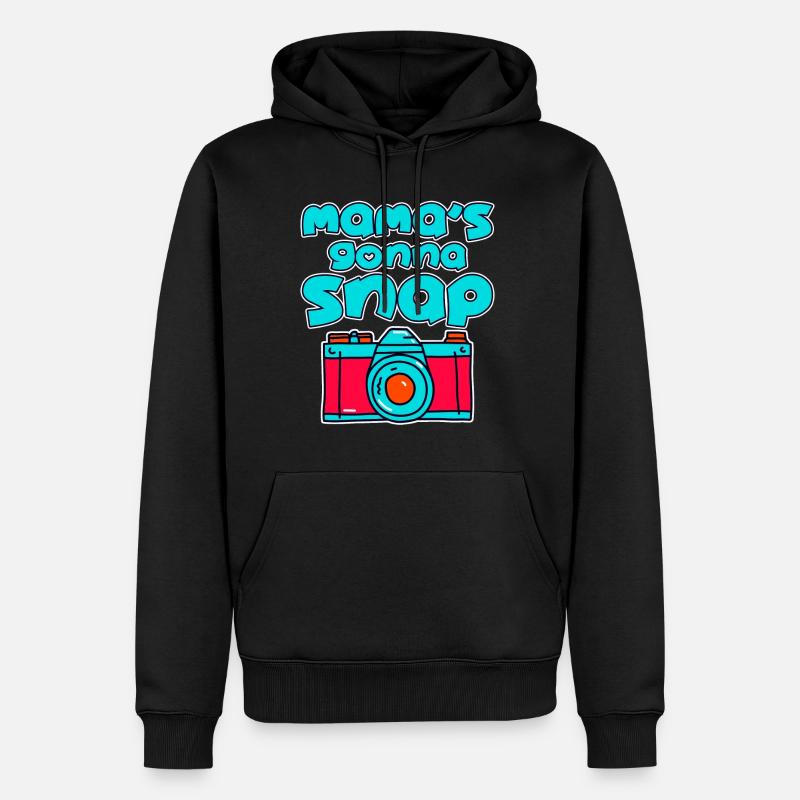 Mama's Gonna Snap 4 - Männer Premium Bio Hoodie - Schwarz
