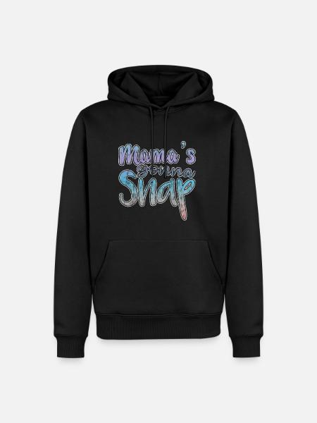 Maman va à Snap 3 - Sweat à capuche Premium bio Homme - noir
