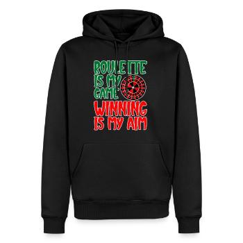 Roulette Is My Game Winning Is My Aim 2 - Männer Premium Bio Hoodie - Schwarz - Vorne - Nico (187cm)