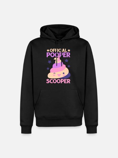 Official Pooper Scooper 34 - Männer Premium Bio Hoodie - Schwarz