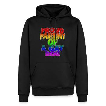 Proud Parent Of A Gay Dog 3 - Männer Premium Bio Hoodie - Schwarz - Vorne - Nico (187cm)