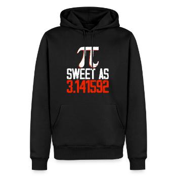 Sweet As 3.141592 4 - Men’s Premium Organic Hoodie - black - Front - Nico (187cm)