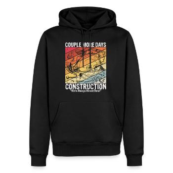 Construction Construction Site Construction Worker Building Family Tisc - Men’s Premium Organic Hoodie - black - Front - Nico (187cm)