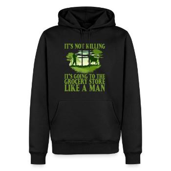 It's Going To The Grocery Store Like A Man 2 - Männer Premium Bio Hoodie - Schwarz - Vorne - Nico (187cm)