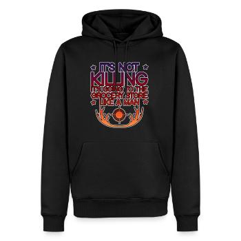 It's Going To The Grocery Store Like A Man 4 - Männer Premium Bio Hoodie - Schwarz - Vorne - Nico (187cm)