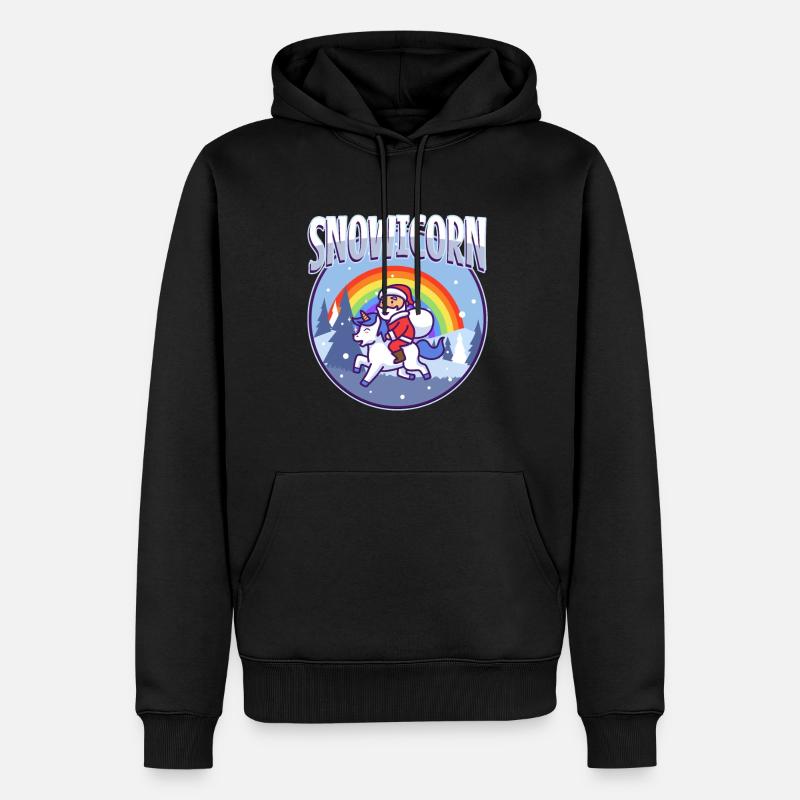 Maïs des neiges - Sweat à capuche Premium bio Homme - noir