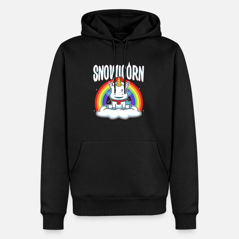 Maïs des neiges - Sweat à capuche Premium bio Homme - noir