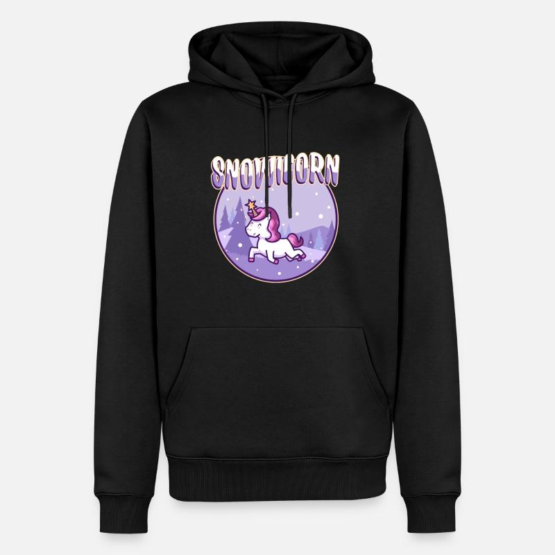 Maïs des neiges - Sweat à capuche Premium bio Homme - noir