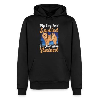 My Dog Isn't Spoiled, I'm Just Well Trained 3 - Männer Premium Bio Hoodie - Schwarz - Vorne - Nico (187cm)