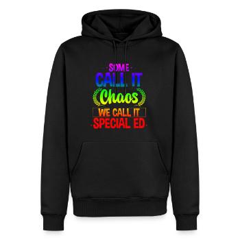 Certains l’appellent le chaos, nous l’appelons Special Ed 4 - Sweat à capuche Premium bio Homme - noir - Devant - Nico (187cm)