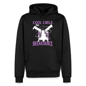 Cool Girls Do Breakdance - Männer Premium Bio Hoodie - Schwarz - Vorne - Nico (187cm)