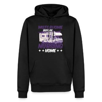 Motorhome Before Nursing Home - Männer Premium Bio Hoodie - Schwarz - Vorne - Nico (187cm)