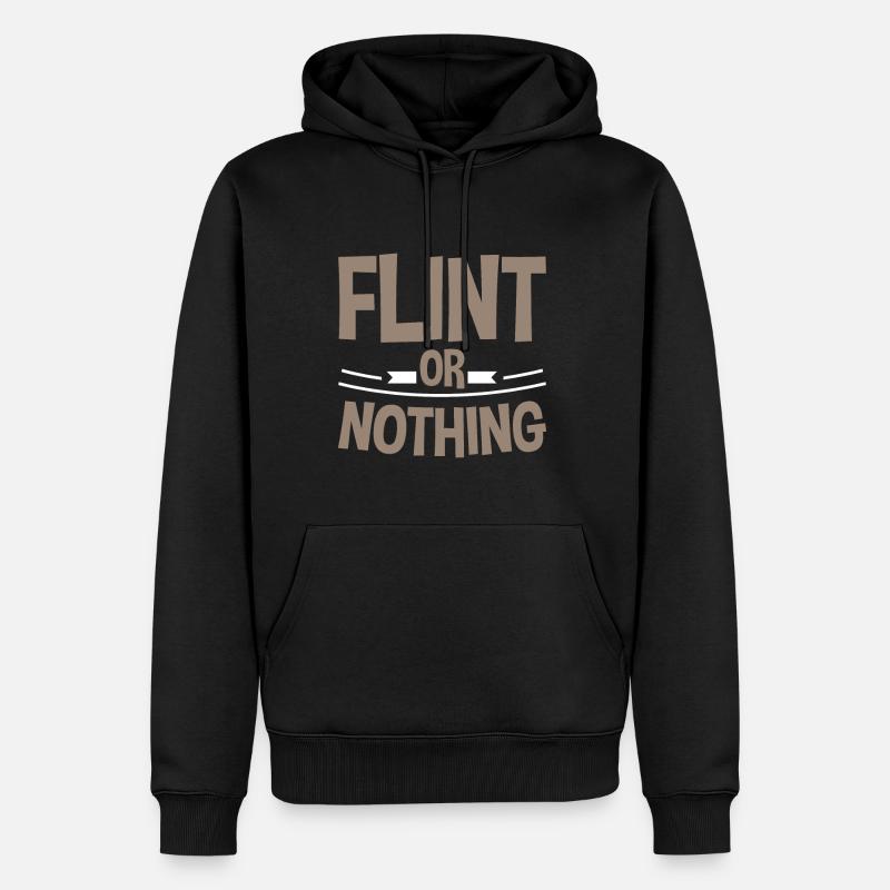 Silex ou rien 2 - Sweat à capuche Premium bio Homme - noir