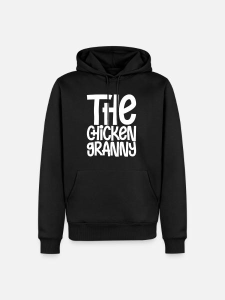 The Chicken Granny - Men’s Premium Organic Hoodie - black