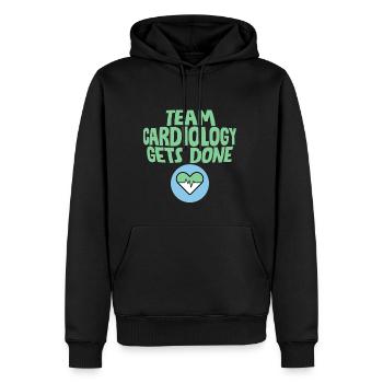Team Cardiology Gets Done 4 - Männer Premium Bio Hoodie - Schwarz - Vorne - Nico (187cm)