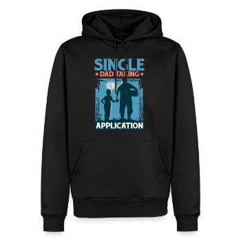 Single Dad Taking Application 5 - Männer Premium Bio Hoodie - Schwarz - Vorne - Nico (187cm)