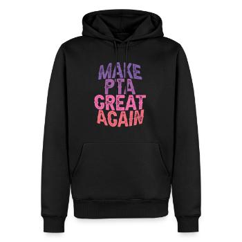 Rendre la PTA à nouveau géniale 3 - Sweat à capuche Premium bio Homme - noir - Devant - Nico (187cm)
