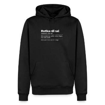 Roter Kardinal Rotkardinal Cardinals Definition - Männer Premium Bio Hoodie - Schwarz - Vorne - Nico (187cm)