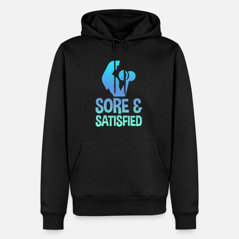 Sore And Satisfied 2 - Männer Premium Bio Hoodie - Schwarz