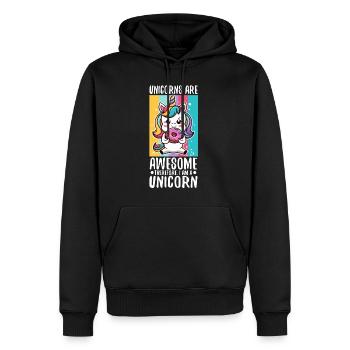100 magical days of school - Men’s Premium Organic Hoodie - black - Front - Nico (187cm)