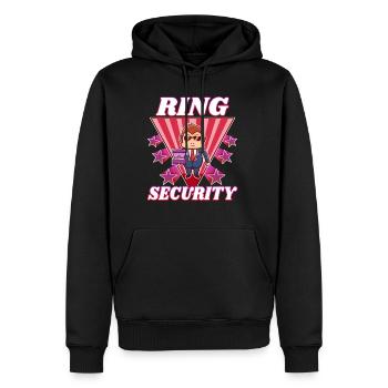 Ring Security Wedding - Männer Premium Bio Hoodie - Schwarz - Vorne - Nico (187cm)