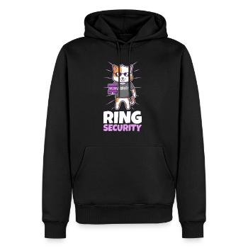 Ring Security Wedding - Männer Premium Bio Hoodie - Schwarz - Vorne - Nico (187cm)