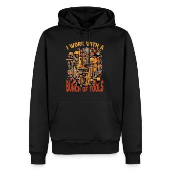 I Work With A Bunch Of Tools 26 - Männer Premium Bio Hoodie - Schwarz - Vorne - Nico (187cm)