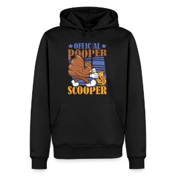 Official Pooper Scooper 39 - Männer Premium Bio Hoodie - Schwarz - Vorne - Nico (187cm)