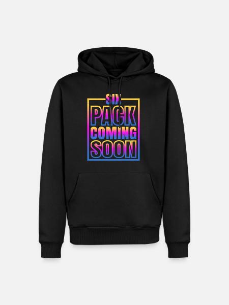 Six Pack Coming Soon 62 - Men’s Premium Organic Hoodie - black