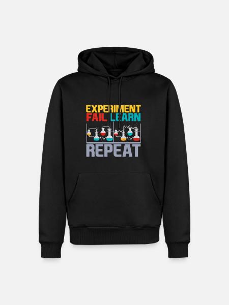 Experiment Fail Learn Repeat 4 - Men’s Premium Organic Hoodie - black