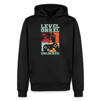 Onkel Geburtstag Baby Geburt Party Gaming Gamer Zo - Männer Premium Bio Hoodie - Schwarz - Vorne - Nico (187cm)
