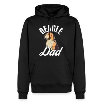 Beagle Dad Dog Dad Dad Dad Owner Fun Dogs - Men’s Premium Organic Hoodie - black - Front - Nico (187cm)
