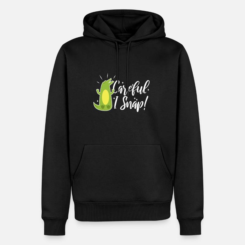 Attention je casse l’alligator - Sweat à capuche Premium bio Homme - noir