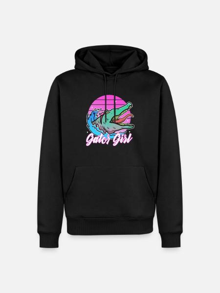 Gator Girl - Men’s Premium Organic Hoodie - black