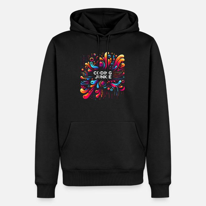 Coding Junkie 12 - Männer Premium Bio Hoodie - Schwarz