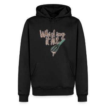 Fouetter le tout 2 - Sweat à capuche Premium bio Homme - noir - Devant - Nico (187cm)