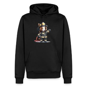 Cute Horse Firefighter - Männer Premium Bio Hoodie - Schwarz - Vorne - Nico (187cm)