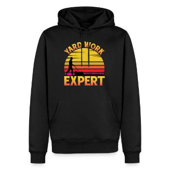 Yard Work Expert 21 - Männer Premium Bio Hoodie - Schwarz - Vorne - Nico (187cm)