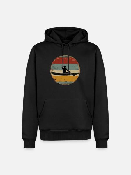 Canoe Paddling - Männer Premium Bio Hoodie - Schwarz