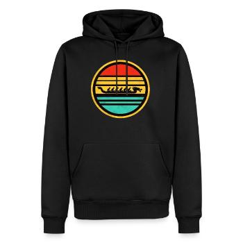 Dragon Boat 4 - Männer Premium Bio Hoodie - Schwarz - Vorne - Nico (187cm)