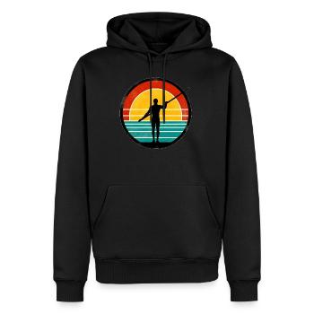 Pole Vault - Männer Premium Bio Hoodie - Schwarz - Vorne - Nico (187cm)
