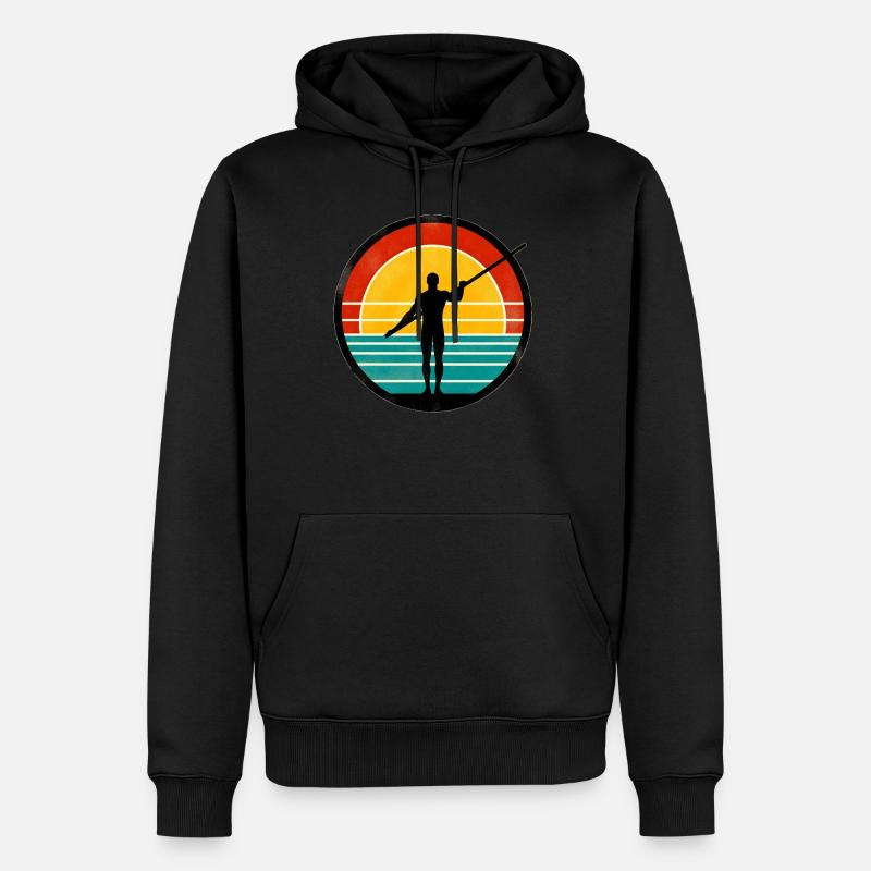 Saut à la perche - Sweat à capuche Premium bio Homme - noir