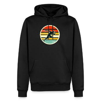 Sprinter - Track And Field 4 - Männer Premium Bio Hoodie - Schwarz - Vorne - Nico (187cm)