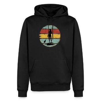 Standup Paddle 3 - Männer Premium Bio Hoodie - Schwarz - Vorne - Nico (187cm)
