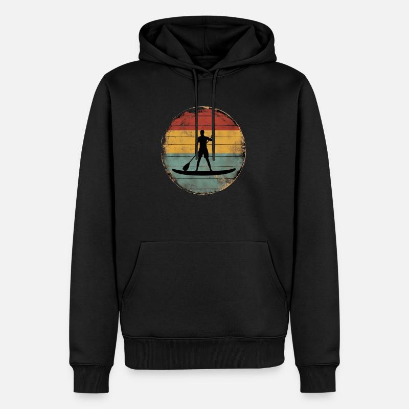 Standup Paddle - Sweat à capuche Premium bio Homme - noir