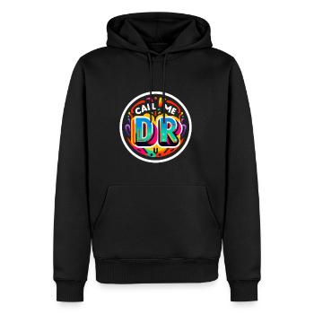 Call Me Dr 37 - Men’s Premium Organic Hoodie - black - Front - Nico (187cm)