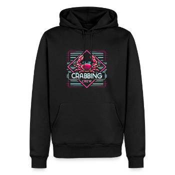 Crabbing Crew 11 - Männer Premium Bio Hoodie - Schwarz - Vorne - Nico (187cm)